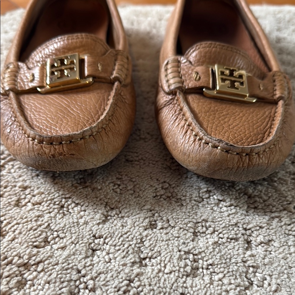 Tory Burch Tan Leather Loafers - Picture 3 of 4